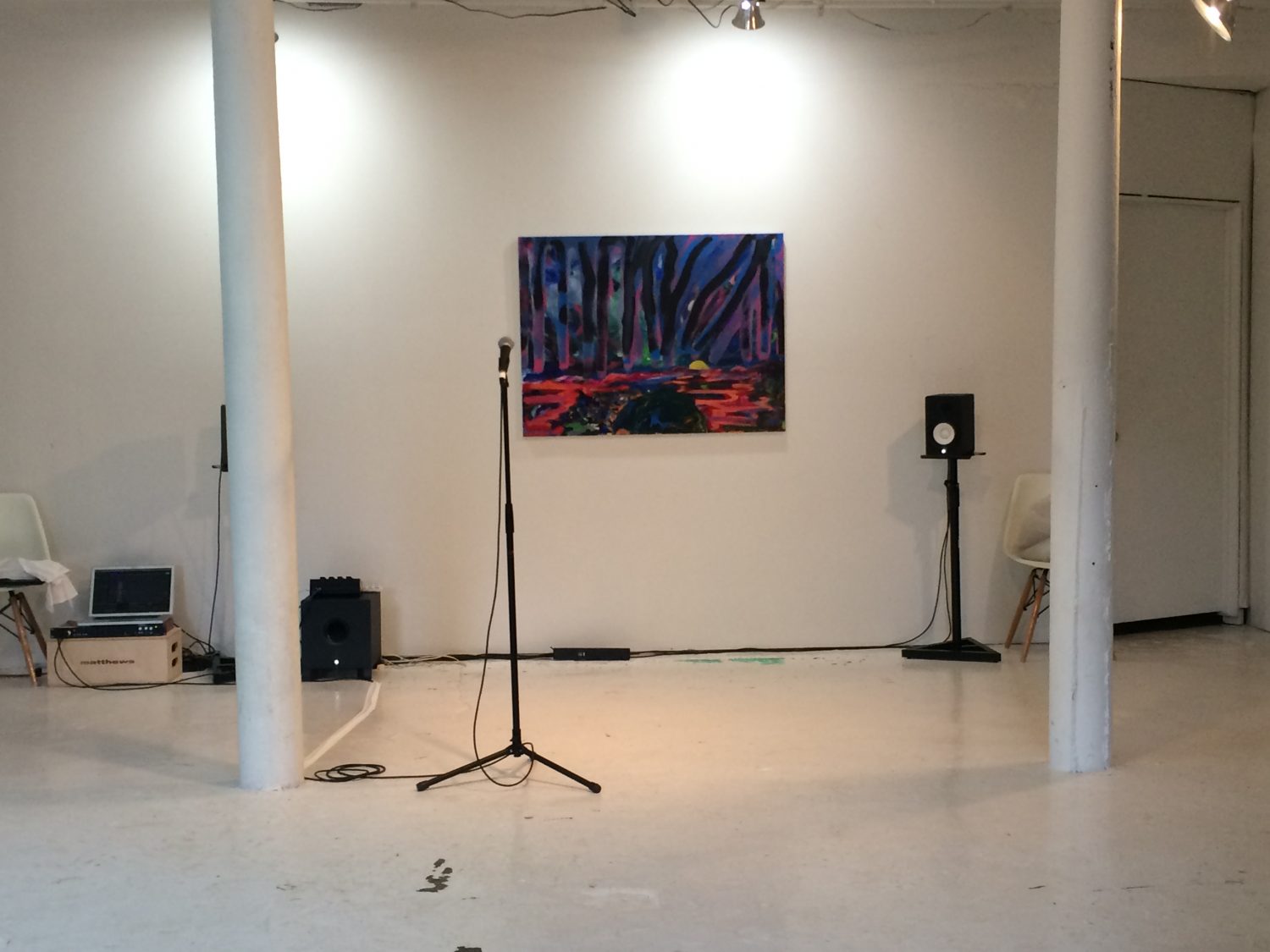 Setting up at Taaffe Gallery